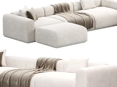 Braid Mahy Sectional sofa 3D model