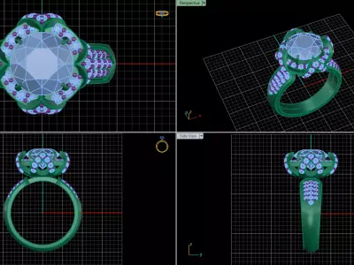 jewelry ring 332 Free 3D print model