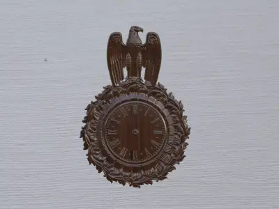 Wood Clock Decor 3D print model