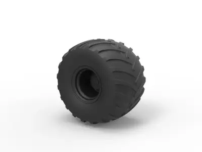 Wheel from monster truck 3D print model