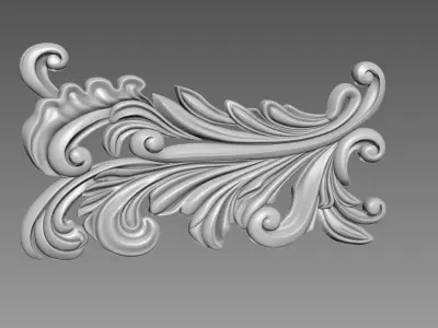 Decor for furniture 3D model 2