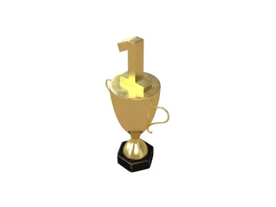 Trophy v4 001 Low-poly 3D model