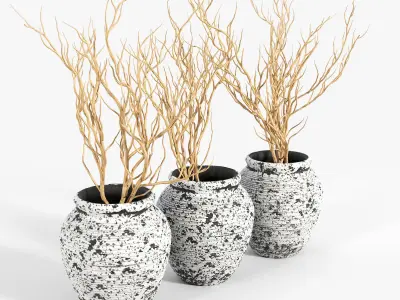 Axl Cement Pot 2 3D model