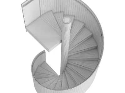 Spiral staircase 6 3D model