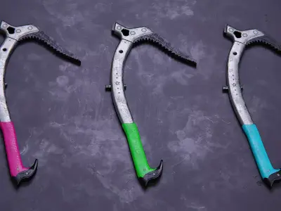 Climbing Axe Free low-poly 3D model