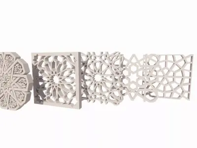 Interior decoration designs and patterns pack5 3D print model