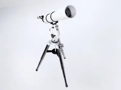 Astronomy Telescope  Low-poly 3D model