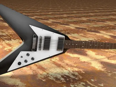 Kirk Hammett - Flying V 3D model
