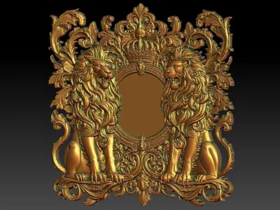 3 Lion CNC Relief Model 3D print model