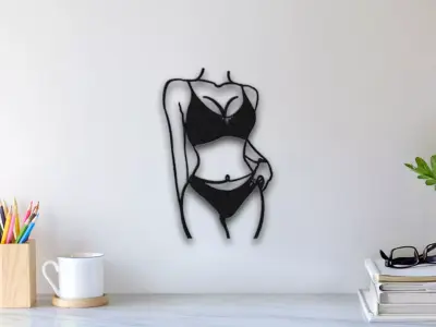 Beautiful Body Wall Art 3D print model