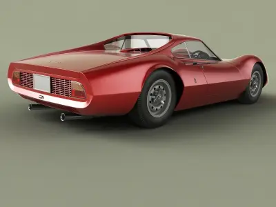 Ferrari 206 P Dino Pininfarina Berlinetta Speciale 3D model