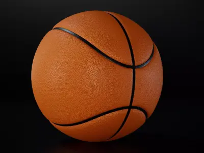 Basketball ball with 3 Textures Low-poly 3D model