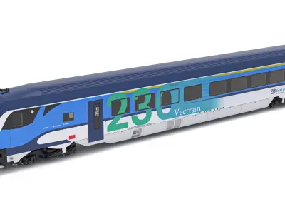 Siemens Vectrain locomotive Czech Railways 3D model