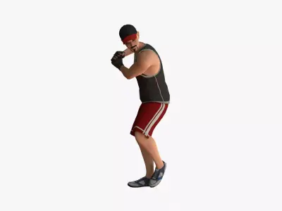 Baseball Player Low-poly 3D model