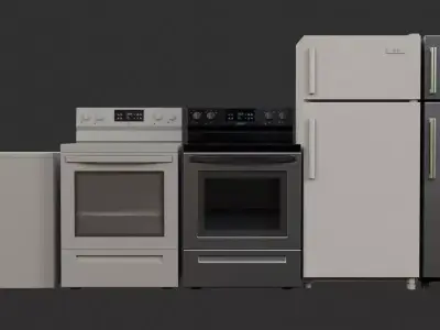 Kitchen Appliances 3D model