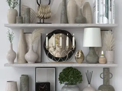 decorative set 63 3D model purchase