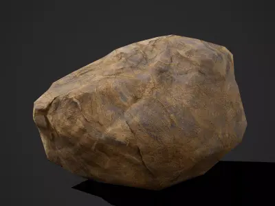 Cliff Rock One Free low-poly 3D model