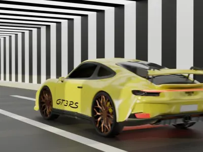 porsche car 3D model