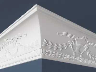 Decorative Crown Molding 3D model 25