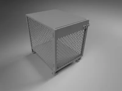 3D model of a box for a gas cylinder 3D model