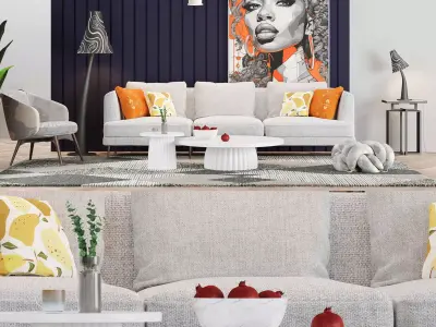 Modern Interior Set 383 3D model