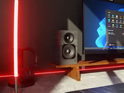 Gaming Room 3D Model by Nikdox 3D model