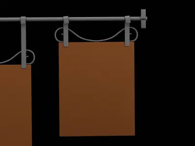 Geometrical Furniture Design Low-poly 3D model