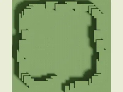 Ruined Walls 3D model