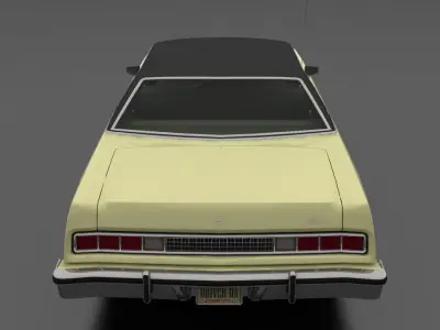 Monterey Custom 4dr 1974 Low-poly 3D model