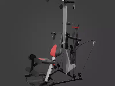 Home Gym-Exercise Equipment-06 Low-poly 3D model