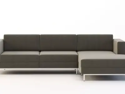 Gus Modern Davenport Bi Sectional Chaise Sofa 3D model