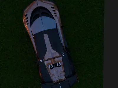 mad car Free low-poly 3D model