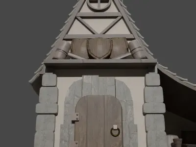 Blacksmith house Cottage Style 3D model