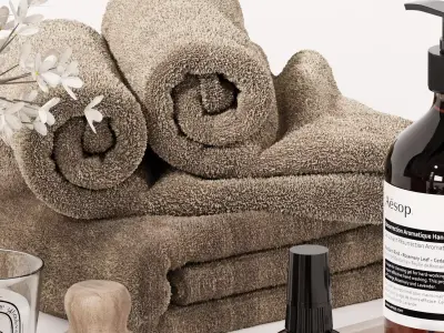 Bathroom Decorative set-H24 3D model