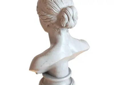 Antique female bust 3D model
