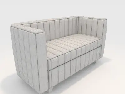 Sofa 2 Seater 4 3D model