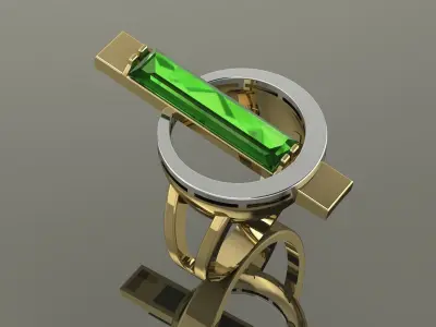 Elegant ring Gold 3D print model purchase