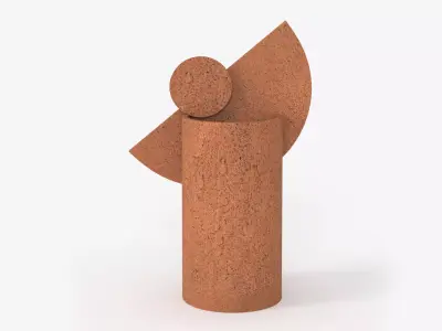 Austale Al Terracotta Vase 3D model