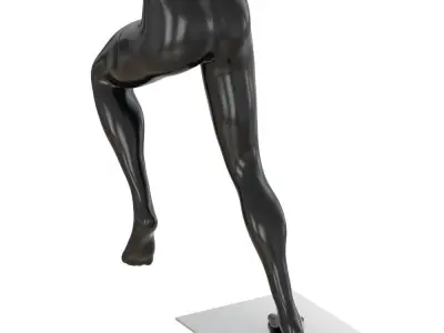 Male mannequin legs in running pose 101 3D model