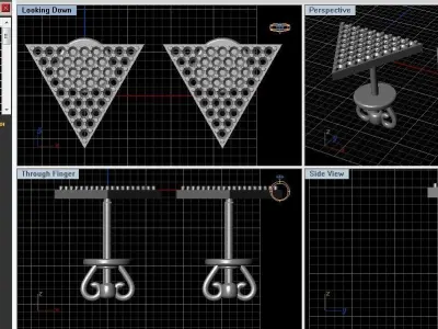 Triangular studs 3D print model