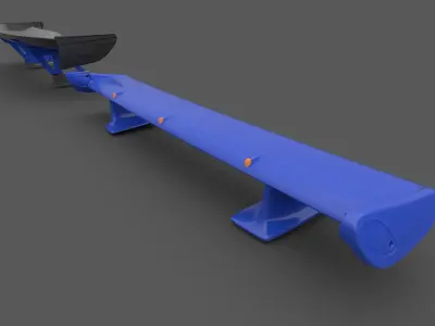 Body kit Skyline R34 Spoiler 3D model