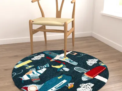 Rugs No 299 Low-poly 3D model