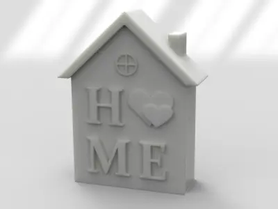 Home candle for mold 3D print model