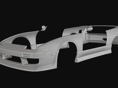 GP Sports GFOUR Nissan 180sx Body Kit GT6 Base 3D model