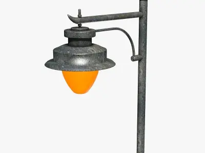Street Lantern Low-poly 3D model