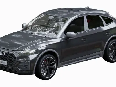 Audi-SQ-5 Sportback 3D Model 3D model