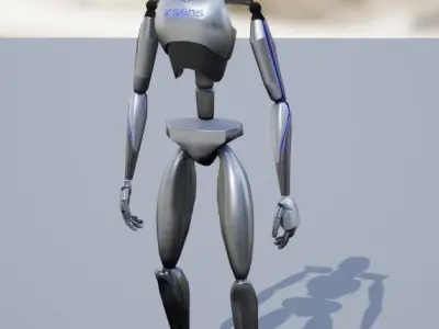 XSENS Mocap Retarget Project for Unreal Engine Free low-poly 3D model