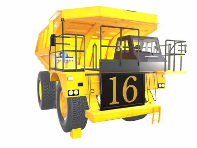 Mining Dump Truck Generic Low-poly 3D model