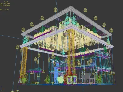 Showroom - Area -6X6-3DMAX2009-011 3D model