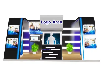 Booth Exhibition Stand a379b  3D model